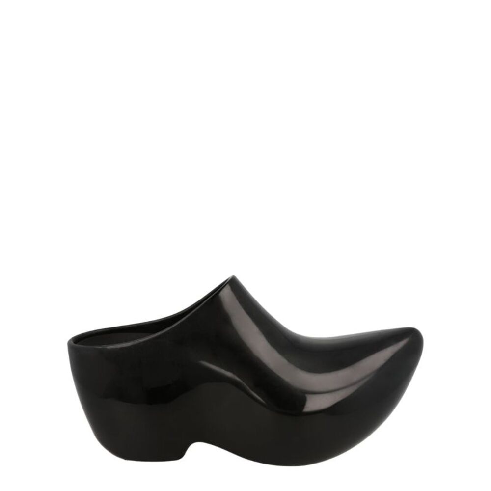 Balenciaga Technoclog Patent Mules Black Womens